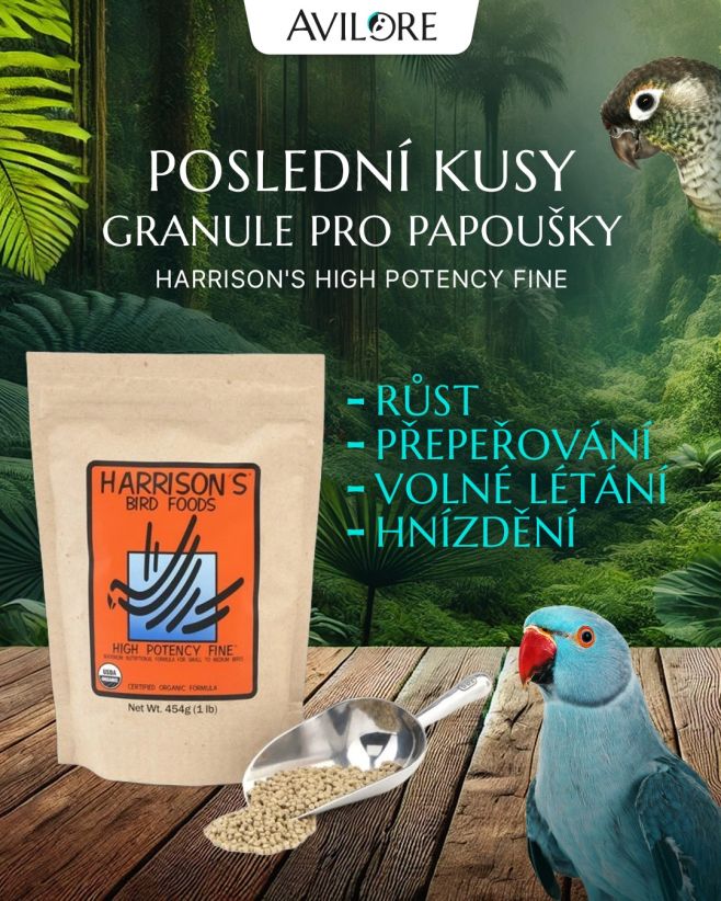 🦜Pro správný vývoj ptačího organismu a silné imunity je důležitý správný poměr vitamínů, minerálů a aminokyselin. Granule...